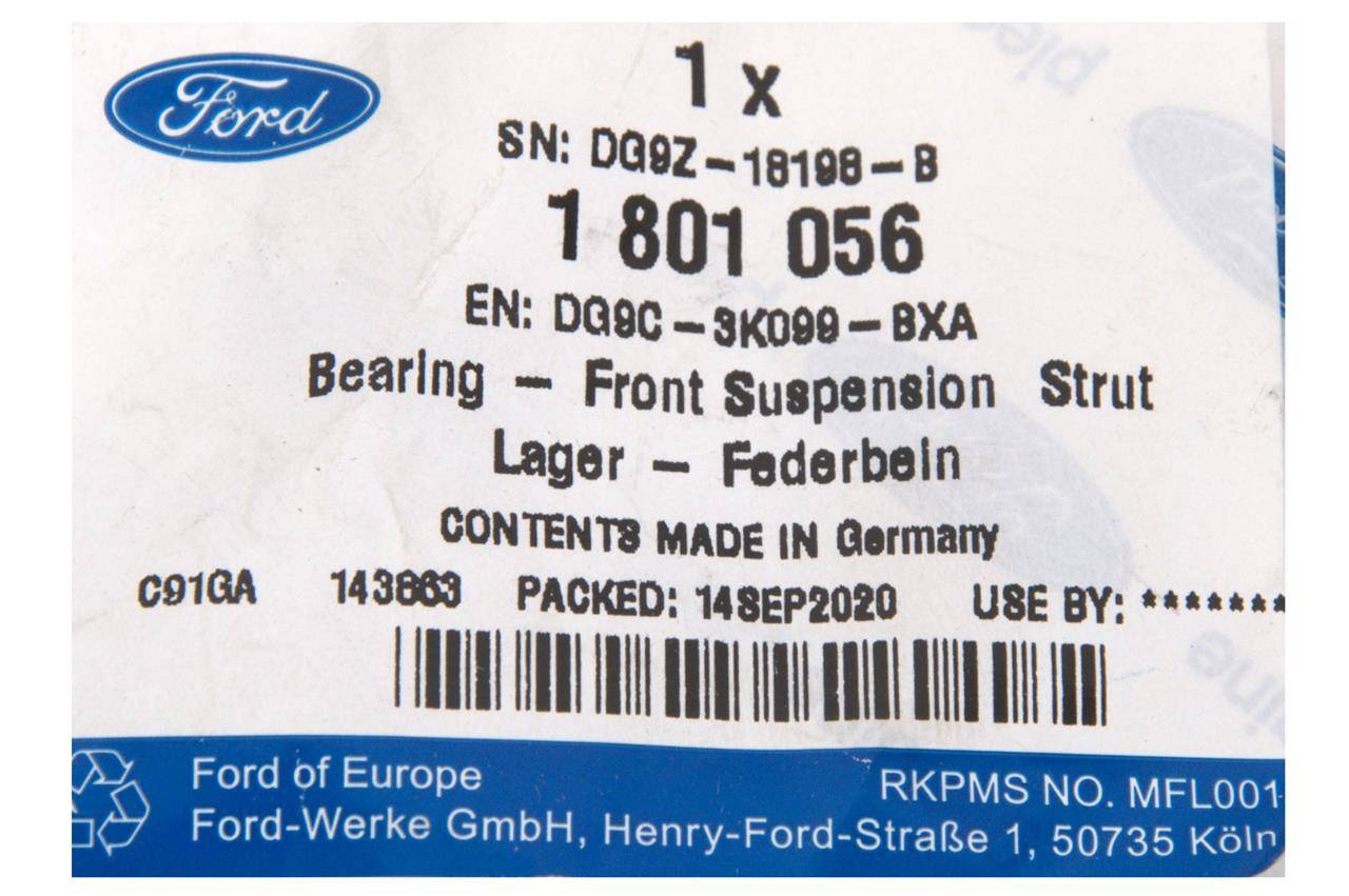 ŁOŻYSKO AMORTYZATORA PRZÓD MONDEO S-MAX / GALAXY _ 1801056 _ DG9C-3K099-BXA _ DG9Z-18198-B