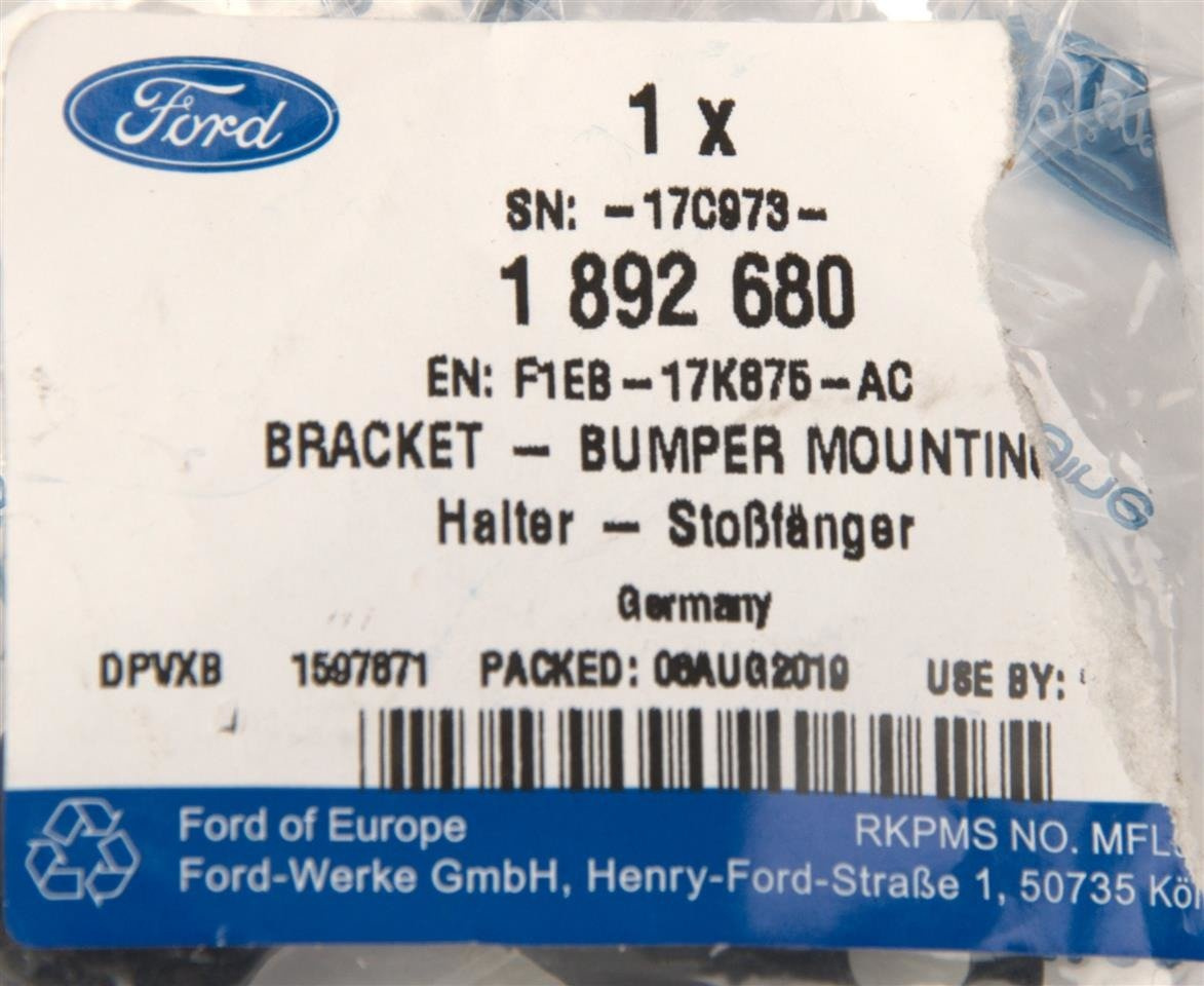 WSPORNIK WZMOCNIENIA ZDERZAKA LEWY C-MAX FOCUS MK3 _ 1892680 _ F1EB-17K875-AC _ F1EZ-17C973-B _ GTU_07