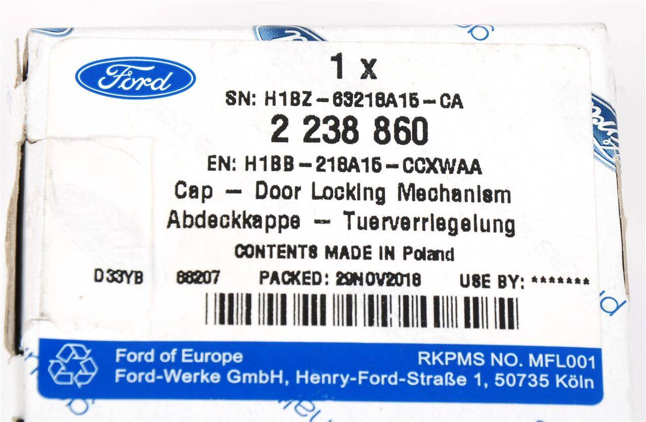 ZAŚLEPKA KLAMKI ZEWNĘTRZNEJ LEWEJ FIESTA 17- PUMA _ 2238860 _ H1BB-218A15-CCXWAA _ GTU_07