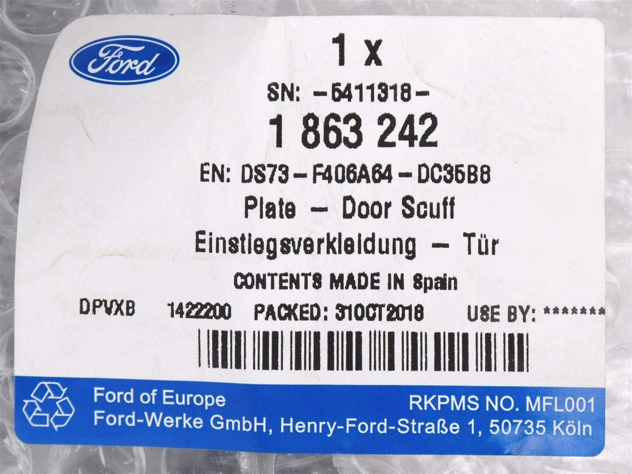 POKRYCIE PASA TYLNEGO MONDEO 14- 4D SEDAN _ 2390716 _ DS73-F406A64-DD35B8 _ GTU_07