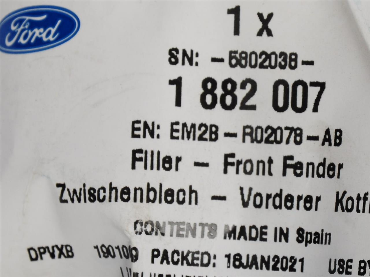 USZCZELKA BŁOTNIKA PRAWA S-MAX/GALAXY 15- _ 1882007 _ EM2B-R02078-AB _ GTU_07