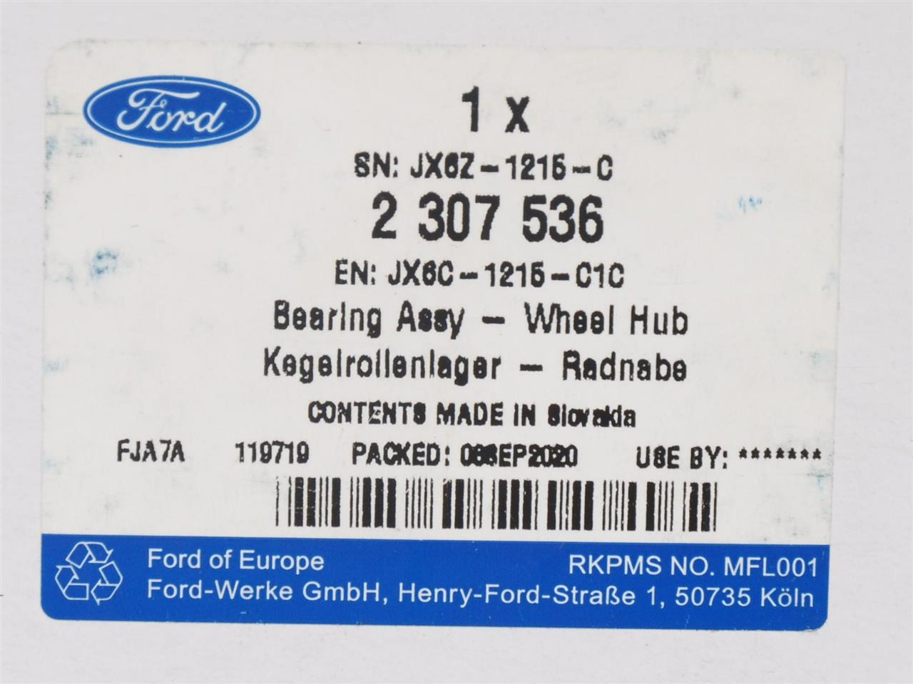 ŁOŻYSKO KOŁA PRZÓD FOCUS 18- _ 2307536 _ JX6C-1215-C1C _ GTU_07