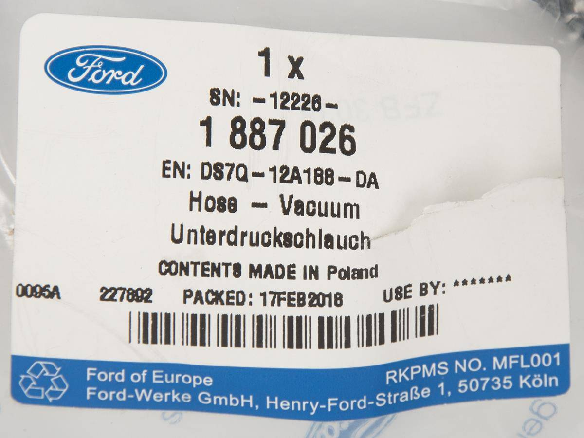PRZEWÓD PODCIŚNIENIA ZAWORU FOCUS 14-20 KUGA 14- _ 1887026 _ DS7Q-12A188-DA