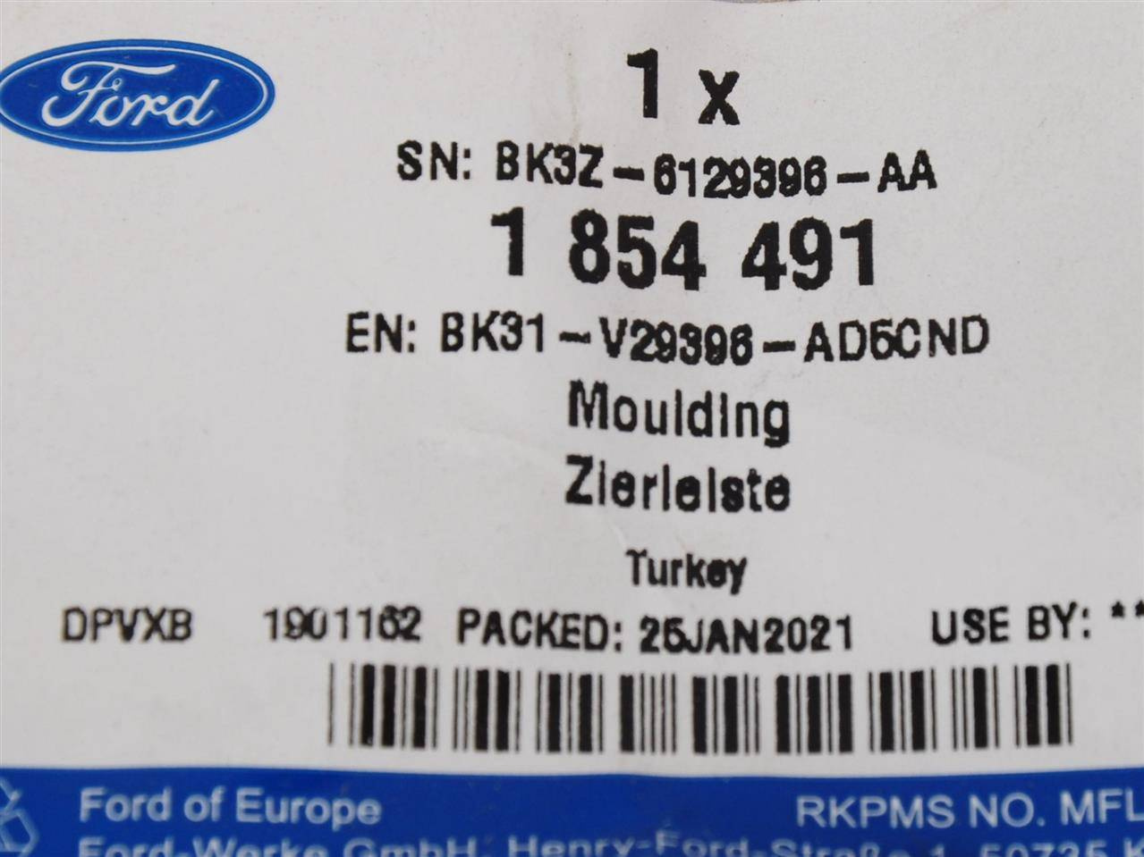 LISTWA PRAWA TYŁ TRANSIT 14- SZARA _ 1854491 _ BK31-V29396-AD5CND _ BK3Z-6129396-AA _ GTU_07