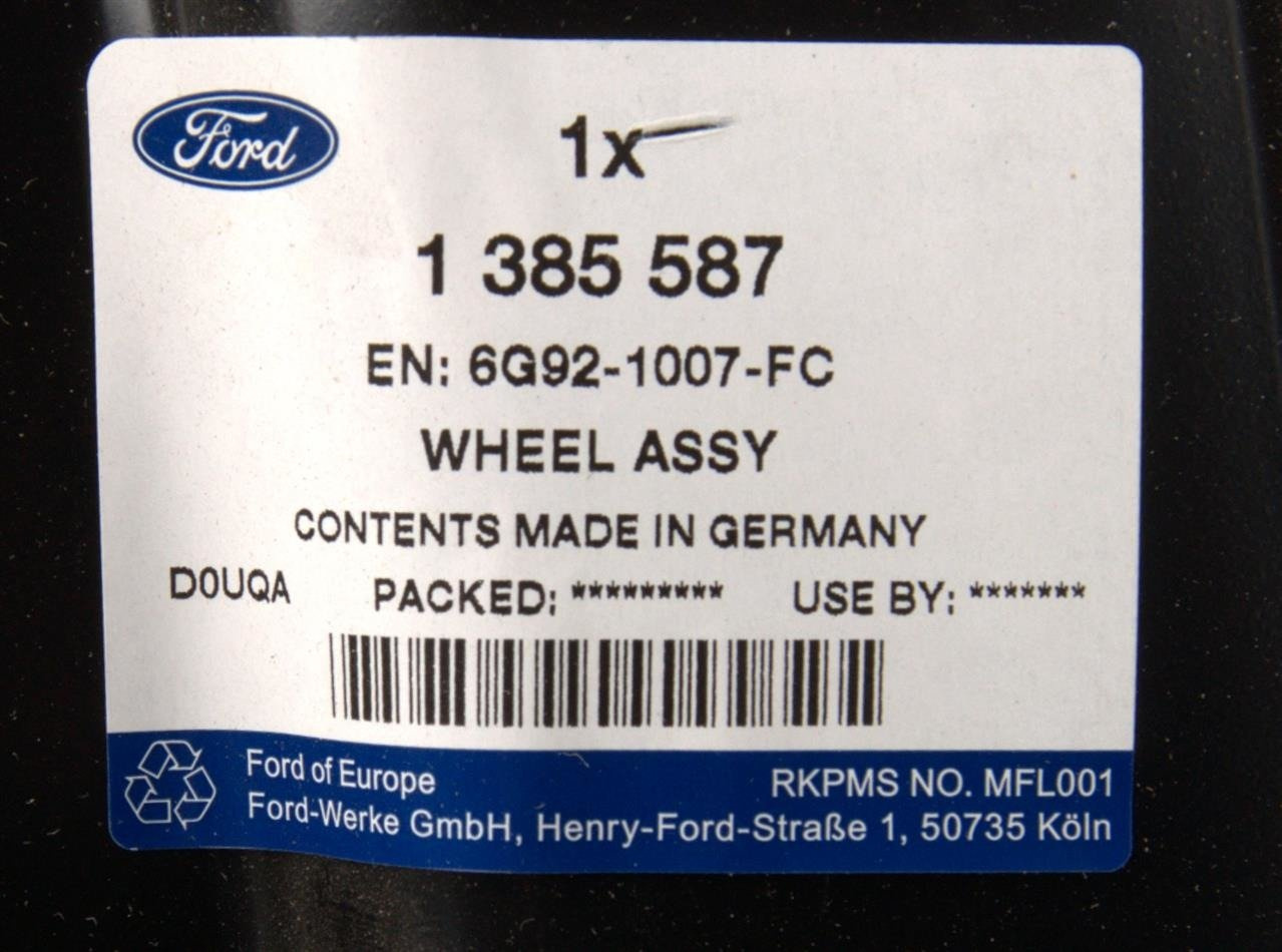 FELGA STALOWA 6.5 X 16" S-MAX/GALAXY 2006-2015 _ 1385587 _ 6G92-1007-FC