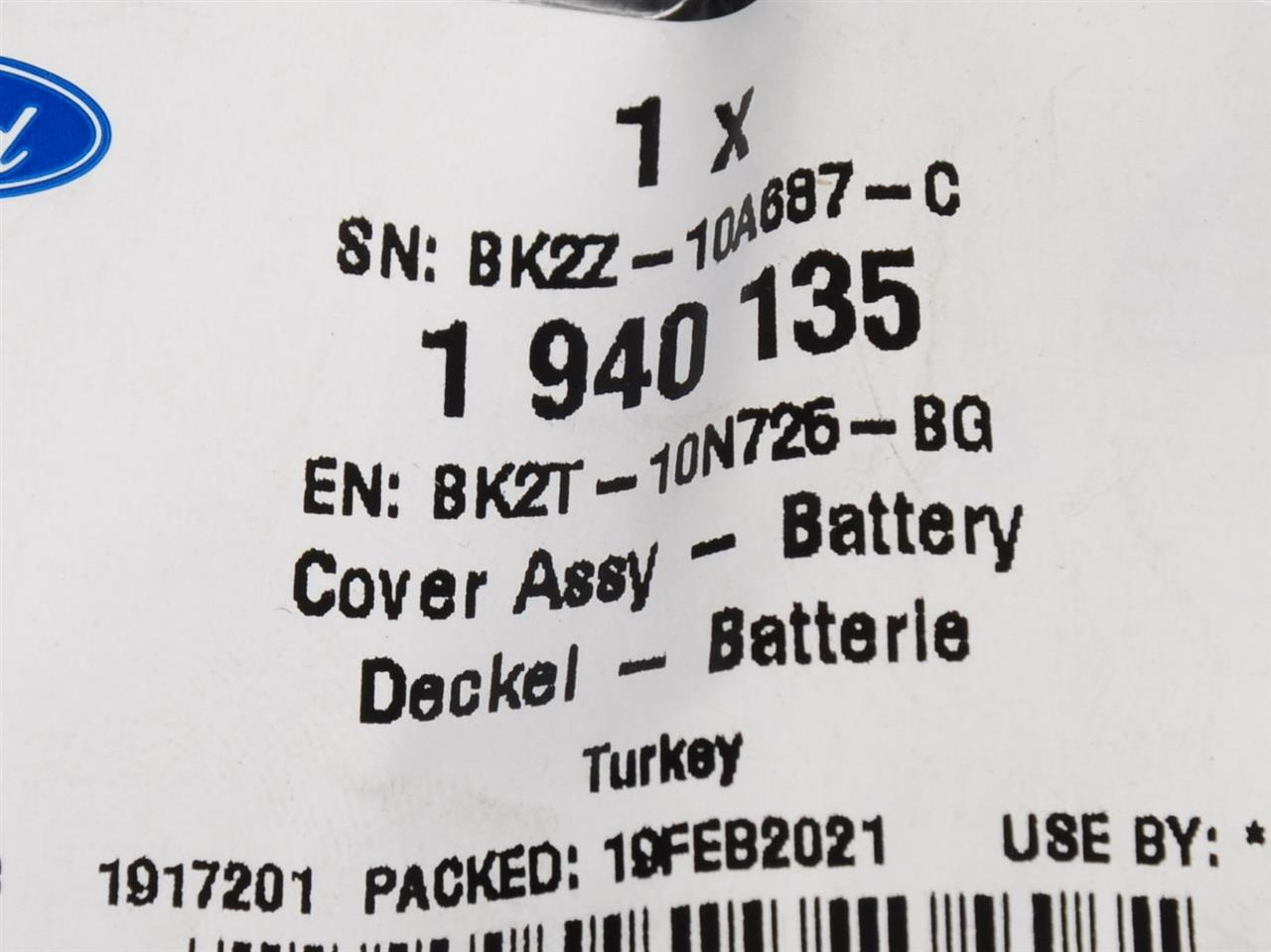 OSŁONA AKUMULATORA TRANSIT 14- _ 1940135 _ BK2T-10N725-BG _ BK2Z-10A687-C