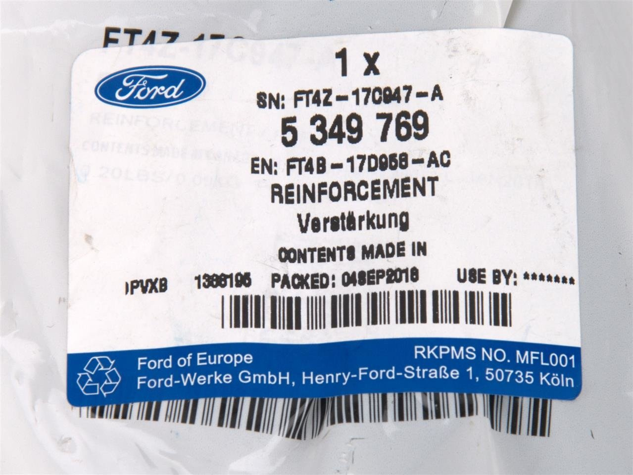 ŚLIZG ZDERZAKA PRAWY PRZÓD EDGE 2015- _ 5349769 _ FT4B-17D958-AC _ FT4Z-17C947-A _ GTU_07