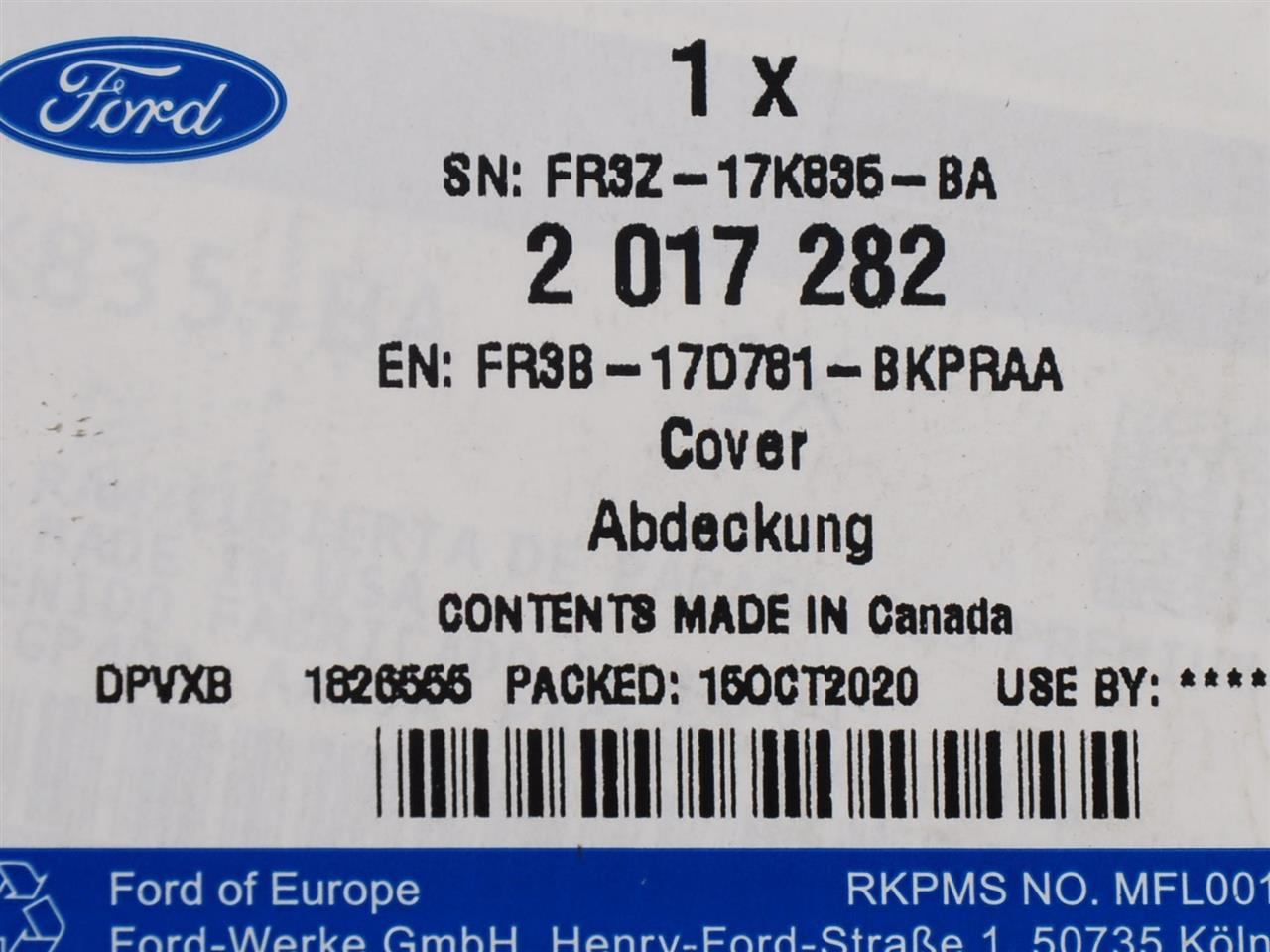 ZDERZAK TYLNY MUSTANG GT 2015-17 BEZ CZUJNIKÓW OE _ 2017282 _ FR3B-17D781-BKPRAA _ FR3Z-17K835-BA _ GTU_07