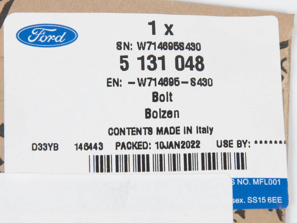 ŚRUBA NAPINACZA POMPY OLEJOWEJ KUGA FOCUS 2,0 EB _ 5131048 _ W714695-S430 _ W714695-S430