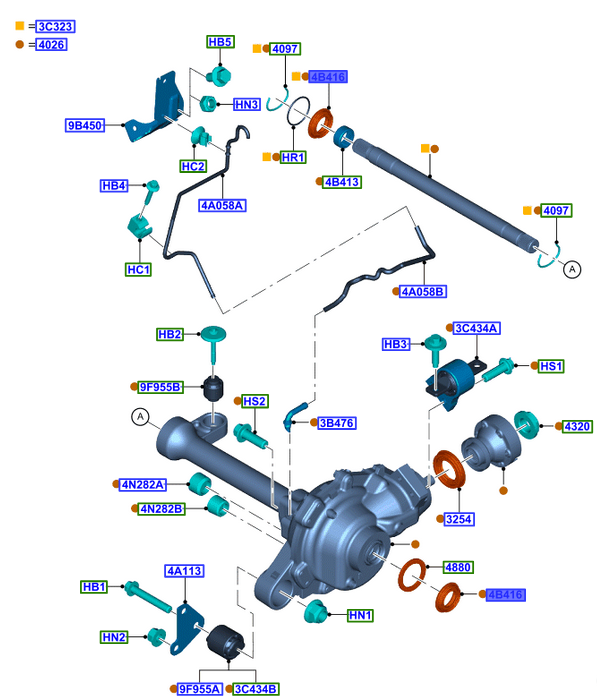 USZCZELNIACZ PRZEKŁADNI KĄTOWEJ PRZÓD RANGER 19-