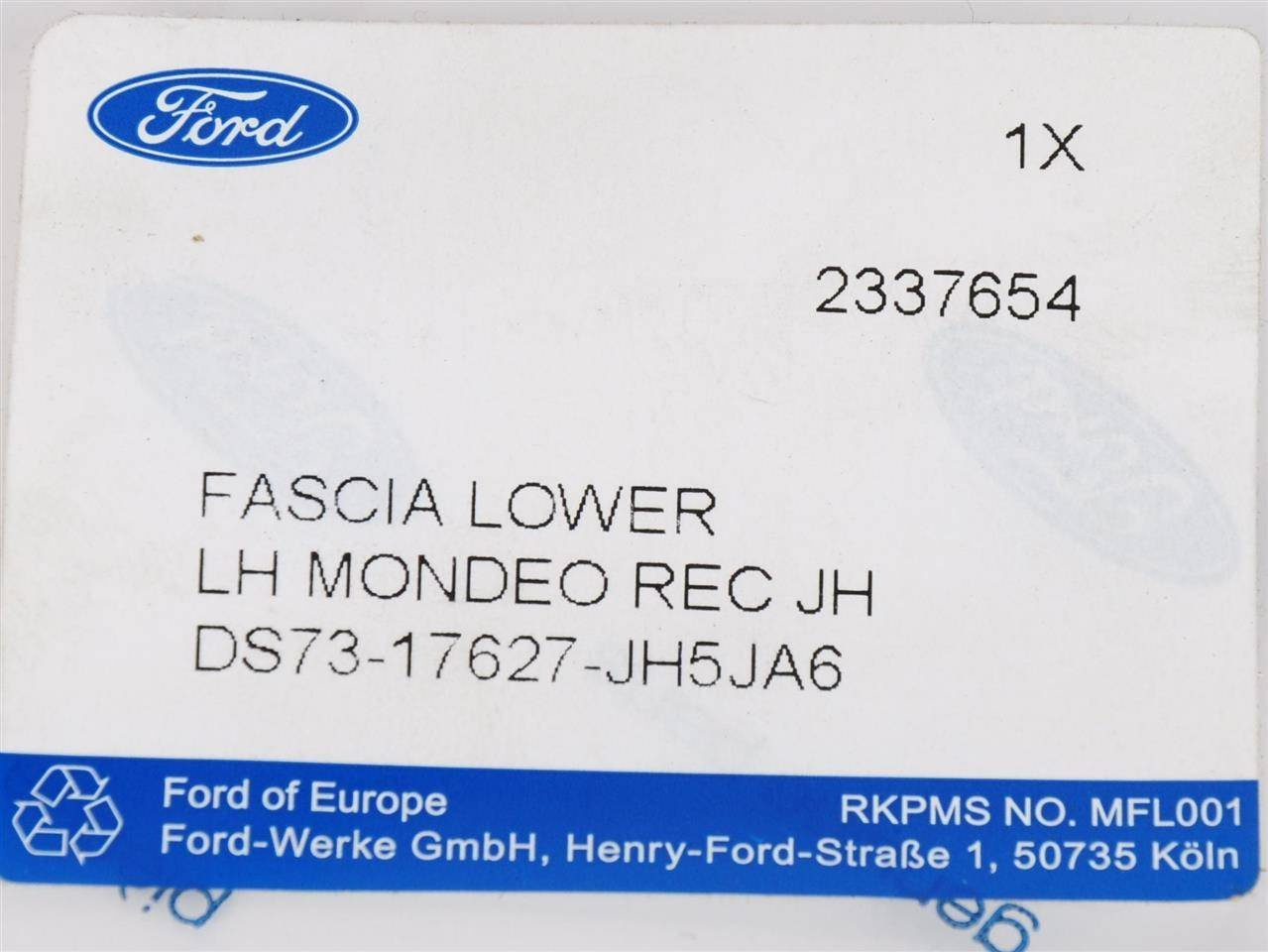 LISTWA LEWA HOKEJ ZDERZAKA PRZÓD MONDEO MK5 14- _ 2337654 _ DS73-17627-JH5JA6 _ GTU_07