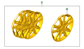 KOŁPAK KOŁA 15" FIESTA 2017- ZESTAW _ 2172807 _ AMH1BJ-1A067-AA