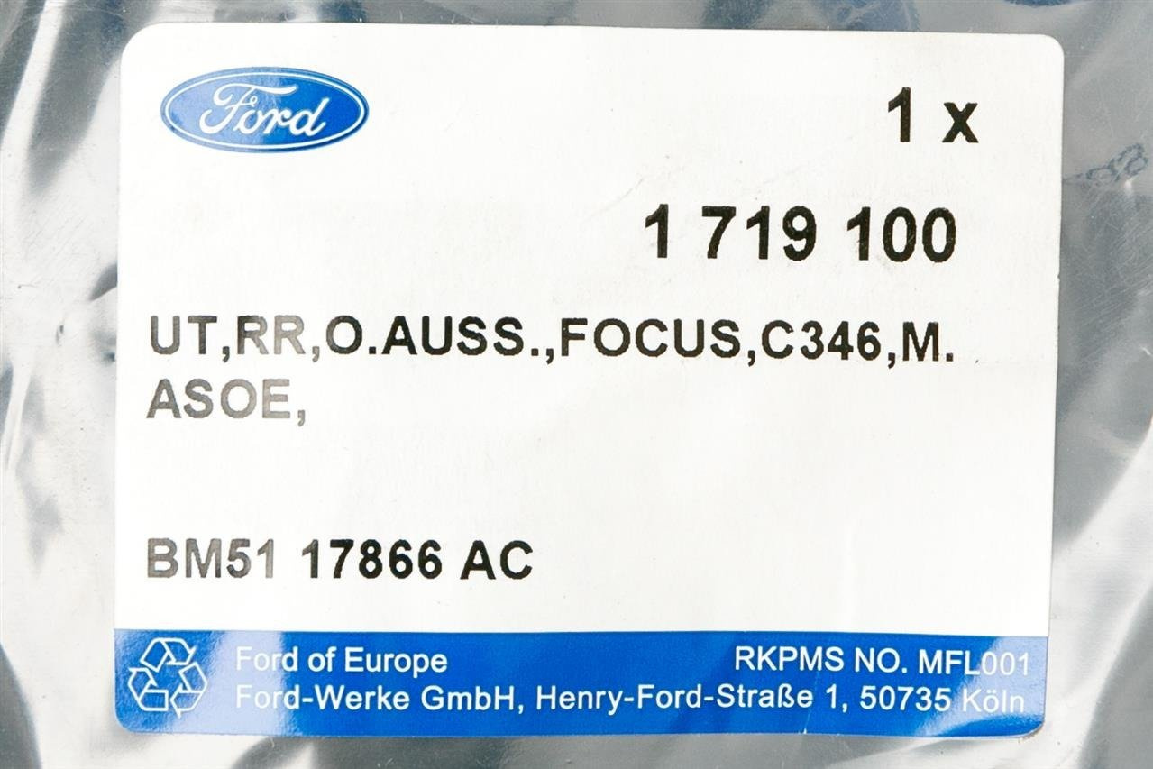 ZDERZAK TYŁ FOCUS 2011-2014, 2014- _ 1719100 _ BM51-17866-AC _ GTU_07