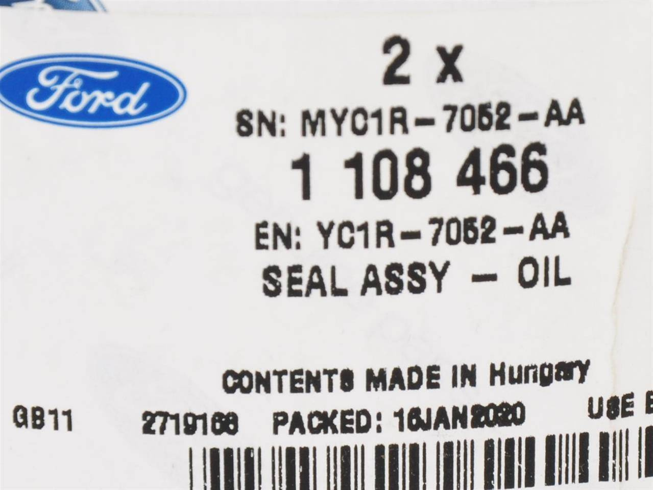 USZCZELNIACZ SKRZYNI BIEGÓW TRANSIT 06-14 / MT75 _ 1108466 _ YC1R-7052-AA