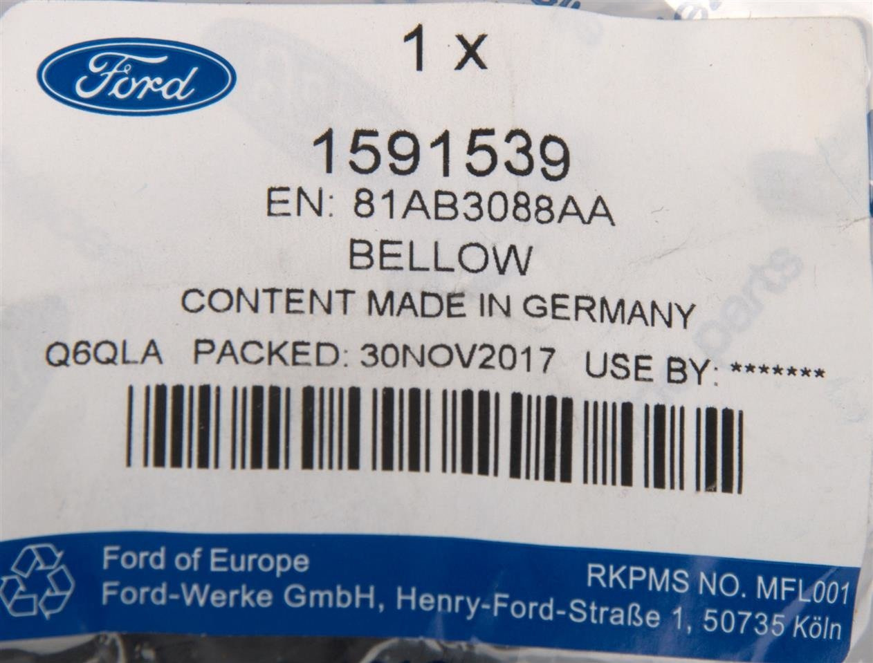 USZCZELKA PRZECIWPYŁOWA _ 1591539 _ 81AB-3088-AA