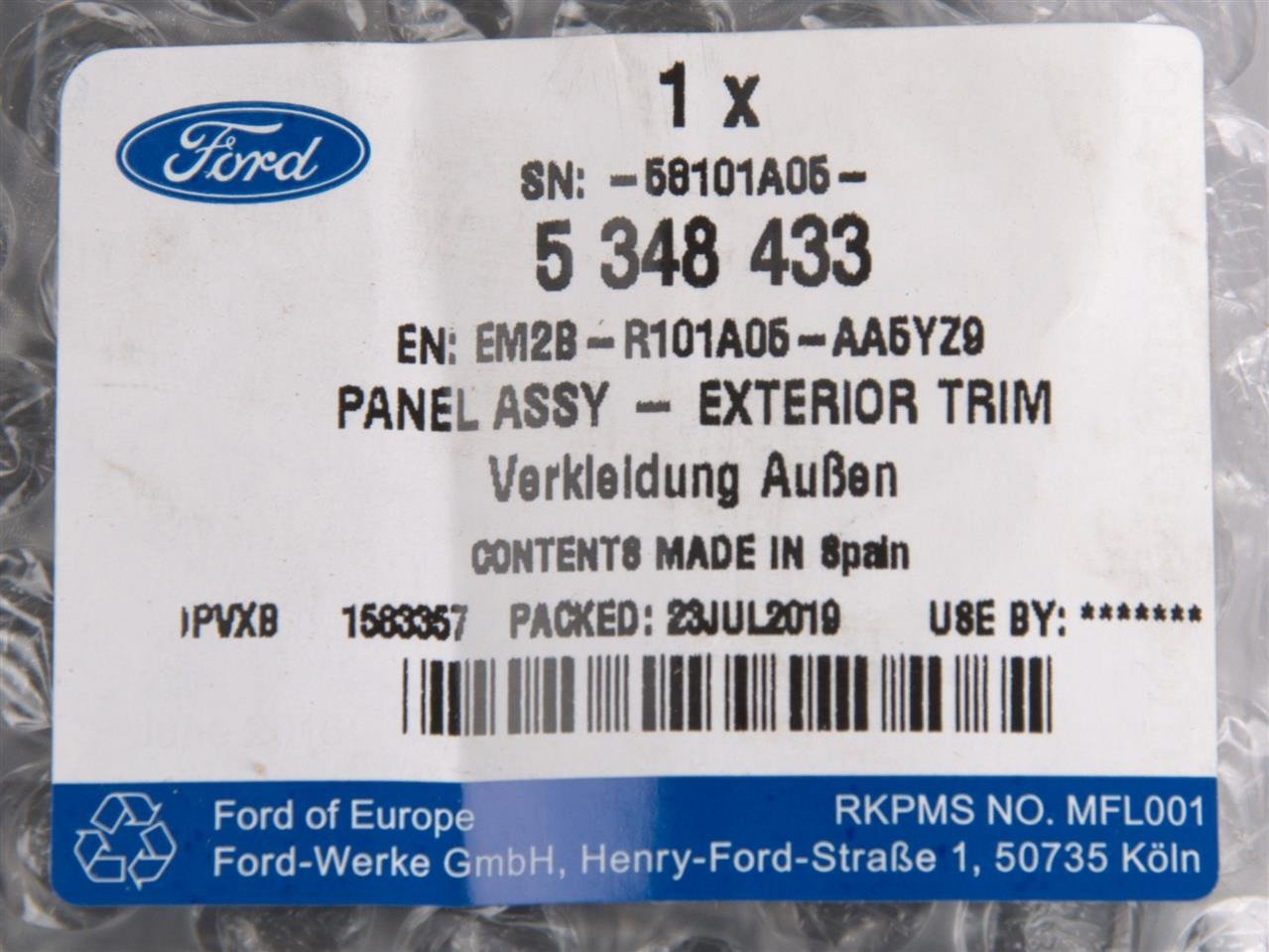 LISTWA PROGOWA LEWY TYŁ S-MAX / GALAXY 2015- _ 5348433 _ EM2B-R101A05-AA5YZ9