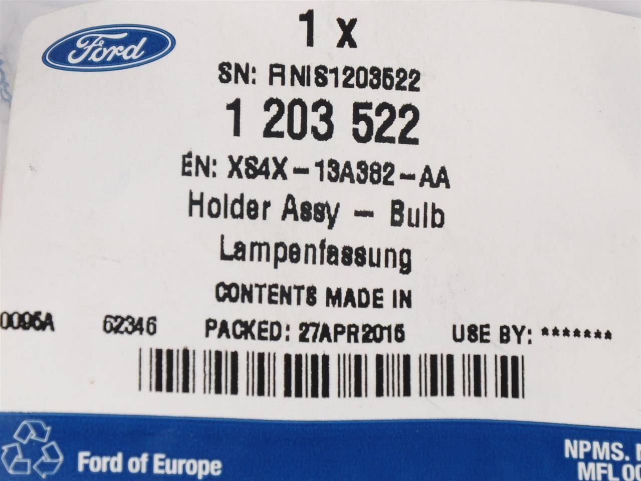 OPRAWKA ŻARÓWKI KIERUNKOWSKAZU CONNECT 02- _ 1203522 _ XS4X-13A382-AA