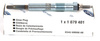 ŚWIECA ŻAROWA FORD 1.8 DIESEL LYNX _ 1079401 _ XS4U-6M090-AB