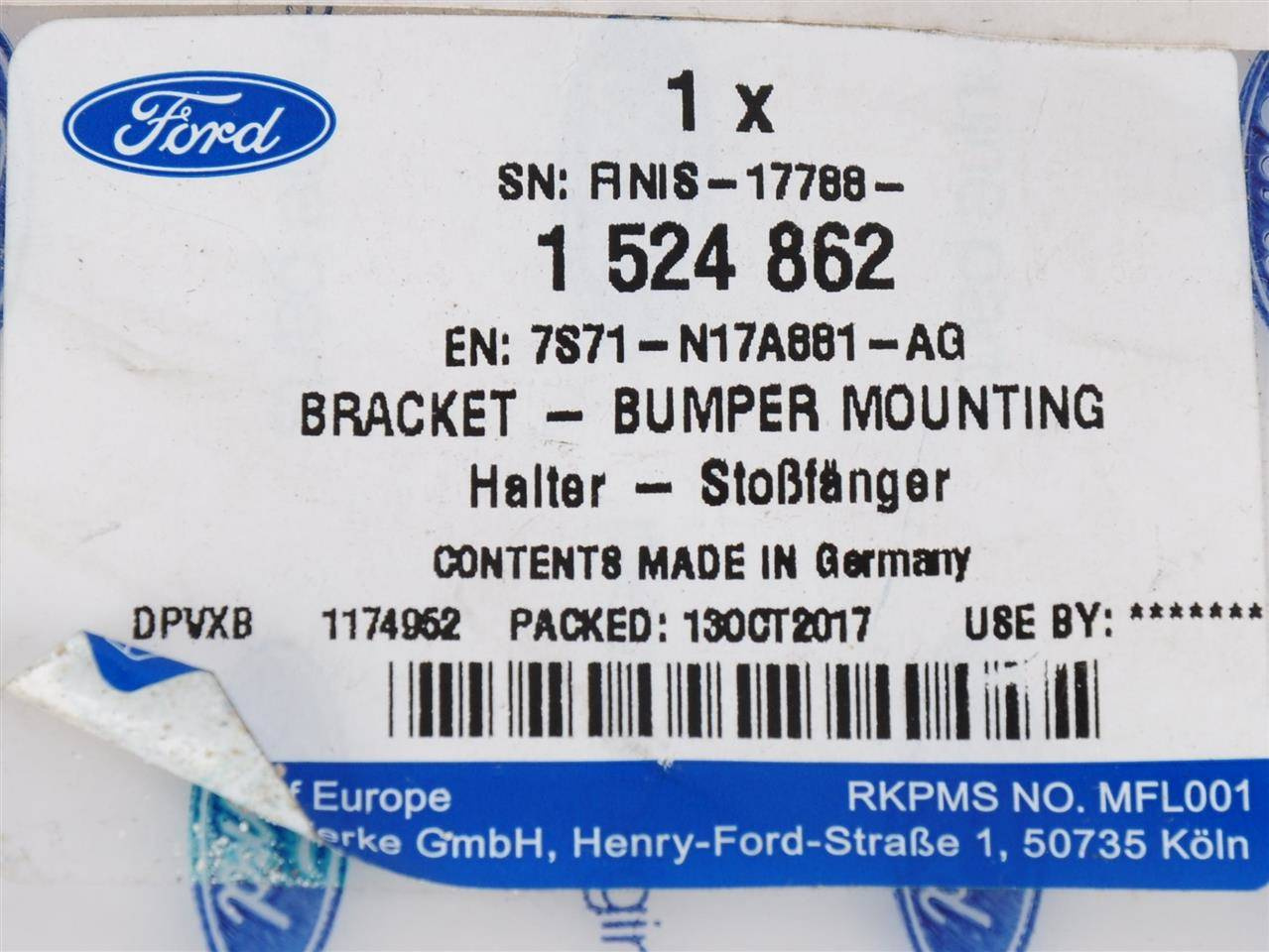 UCHWYT PRAWY BLENDY BAGAŻNIKA MONDEO 07-10 KOMBI _ 1524862 _ 7S71-N17A881-AG