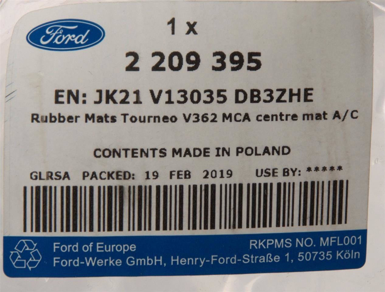 DYWANIK GUMOWY CUSTOM 2018- 2 LUB 3 RZĄD SIEDZEŃ _ 2209395 _ JK21-V13035-DB3ZHE _ GTU_07