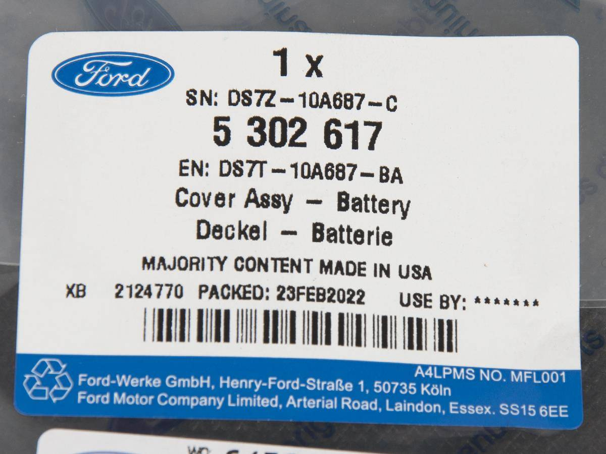 OBUDOWA POKRYWA AKUMULATORA EDGE 15- MONDEO 14- S-MAX / GALAXY 15- _ 5302617 _ DS7T-10A687-BA _ DS7Z-10A687-C