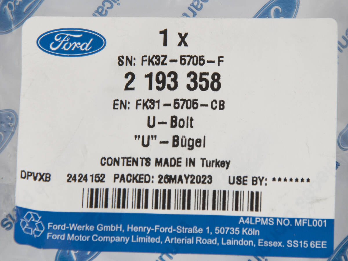 ŚRUBA U M14 RESORU TYŁ FORD TRANSIT 06- 14- 19- _ 2193358 _ 6C11-5705-CA