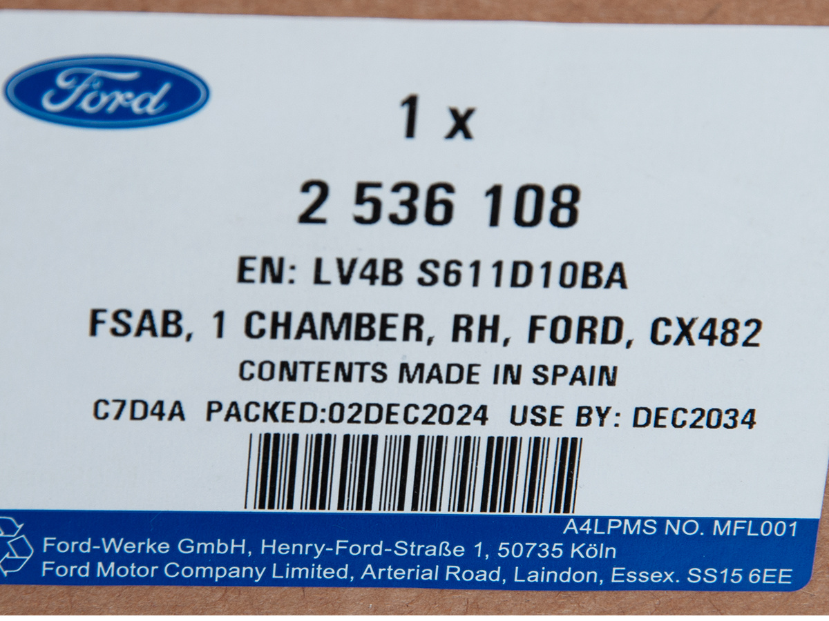 PODUSZKA POWIETRZNA FOTELA PASAŻERA KUGA 21- OE _ 2536108 _ LV4B-S611D10-BA