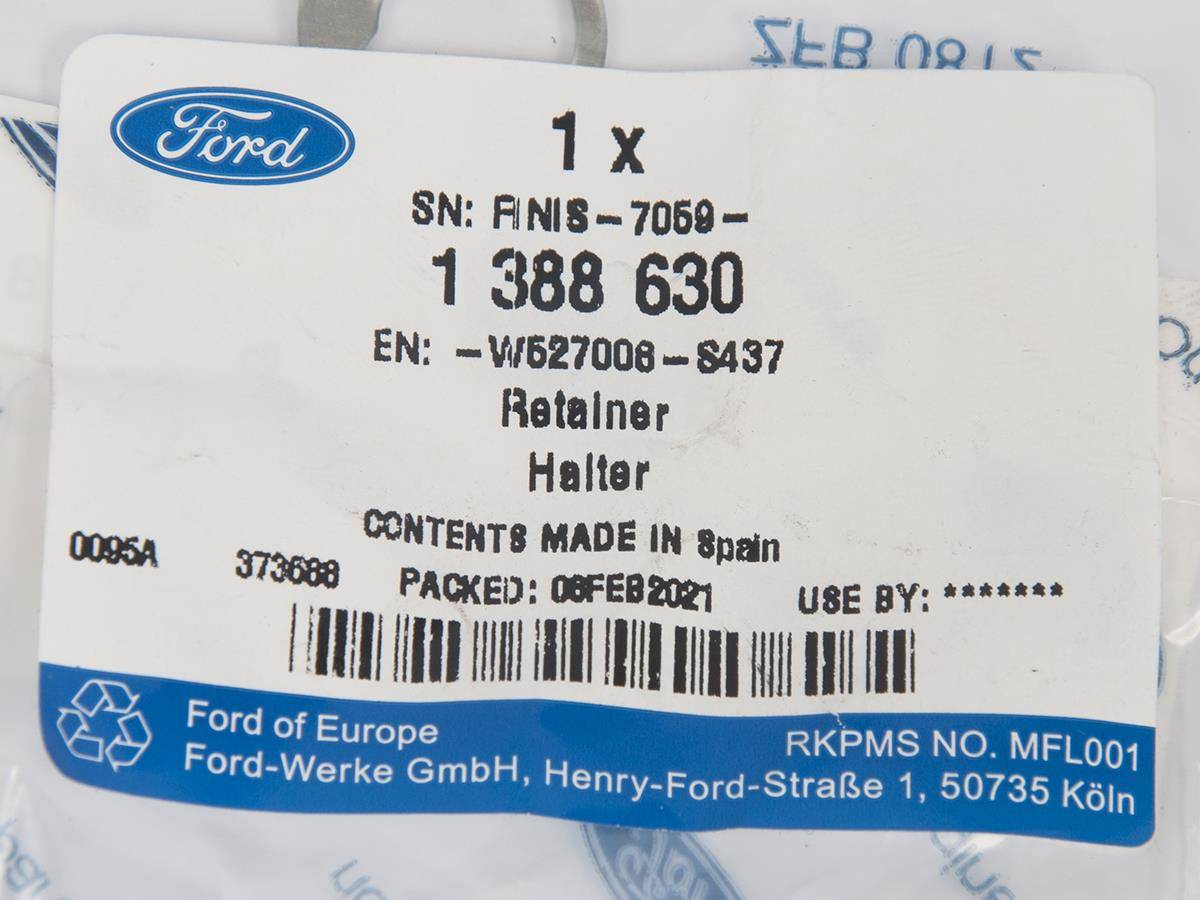 PIERŚCIEŃ DŹWIGNI WYBIERAKA SKRZYNI BIEGÓW FORD _ 1388630 _ W527008-S437 _ W527008-S437