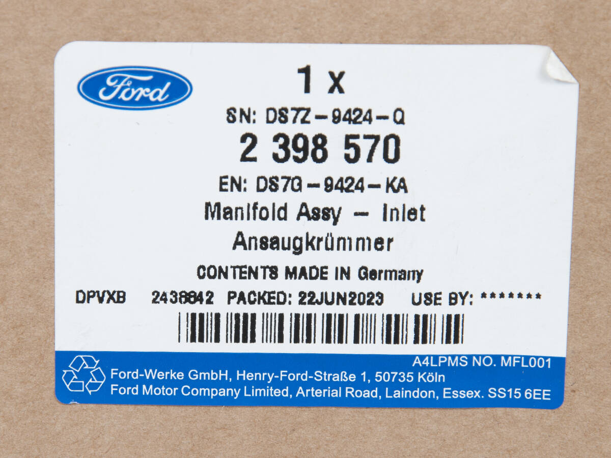 KOLEKTOR SSĄCY MONDEO 19- S-MAX/GALAXY 19- 1,5 EB_ 2398570 _ DS7G-9424-KA _ DS7Z-9424-Q