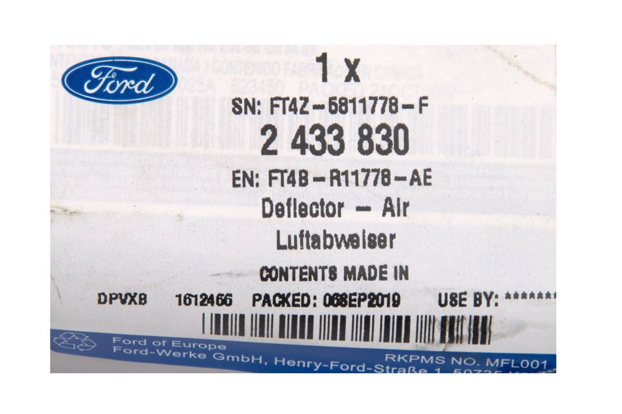 OSŁONA PODWOZIA POD AMORTYZATOR LEWA EDGE 15- _ 2433830 _ FT4B-R11778-AE _ FT4Z-5811778-F