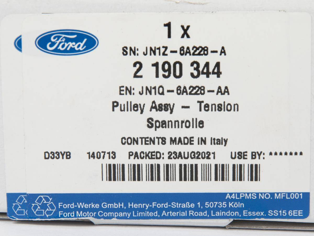 NAPINACZ PASKA WIELOROWKOWEGO 1.5 TDCI FORD OE _ 2190344 _ JN1Q-6A228-AA _ GTU_07
