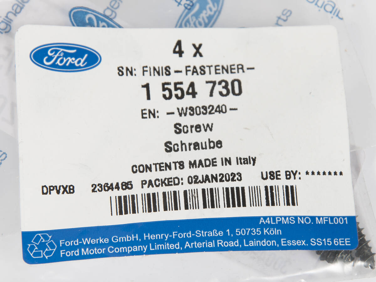 ŚRUBA BOCZKU DRZWI I WLEWU PALIWA KA 08-16 _ 1554730 _ W303240