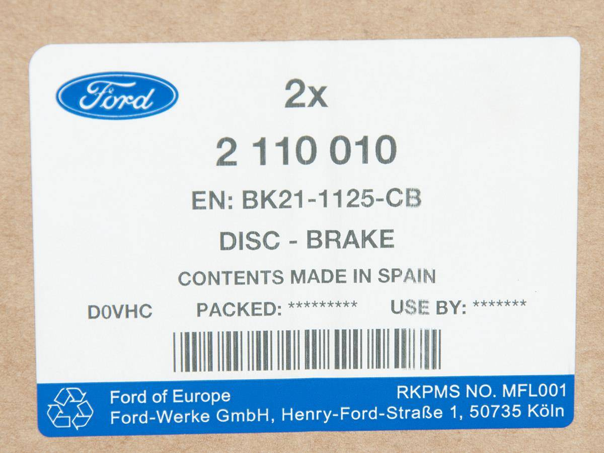 TARCZA HAMULCOWA PRZÓD TRANSIT/TOURNEO CUSTOM 16-18 _ 2110010 _ BK21-1125-CB _ GTU_07