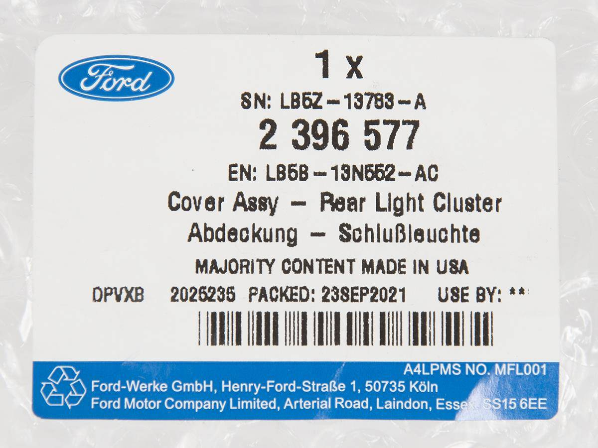 OSŁONA PRAWA LAMPY TYŁ EXPLORER 20- _ 2396577 _ LB5B-13N552-AC _ LB5Z-13783-A