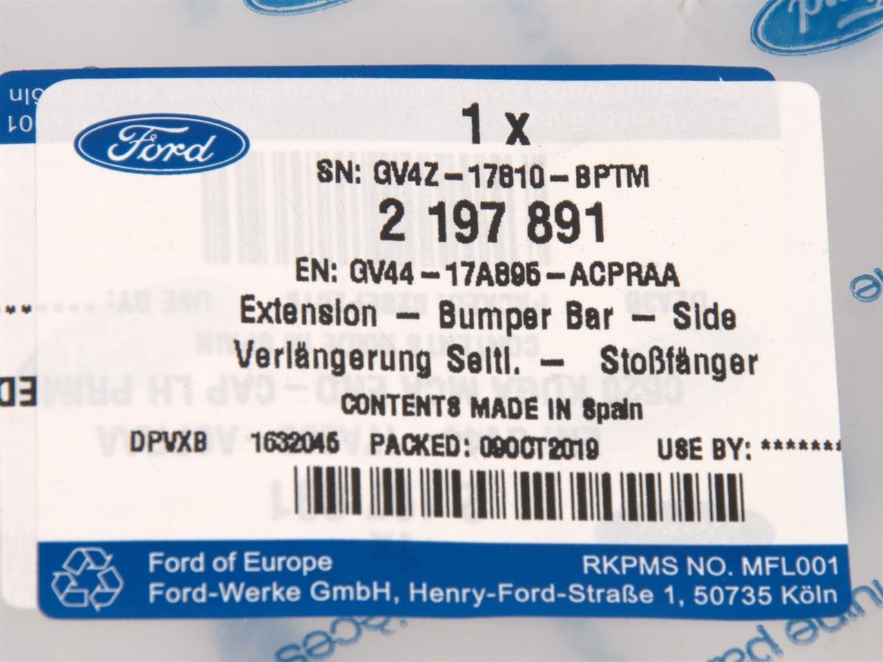 NAROŻNIK ZDERZAKA TYLNY LEWY KUGA 2016- _ 2197891 _ GV44-17A895-ACPRAA _ GV4Z-17810-BPTM _ GTU_07