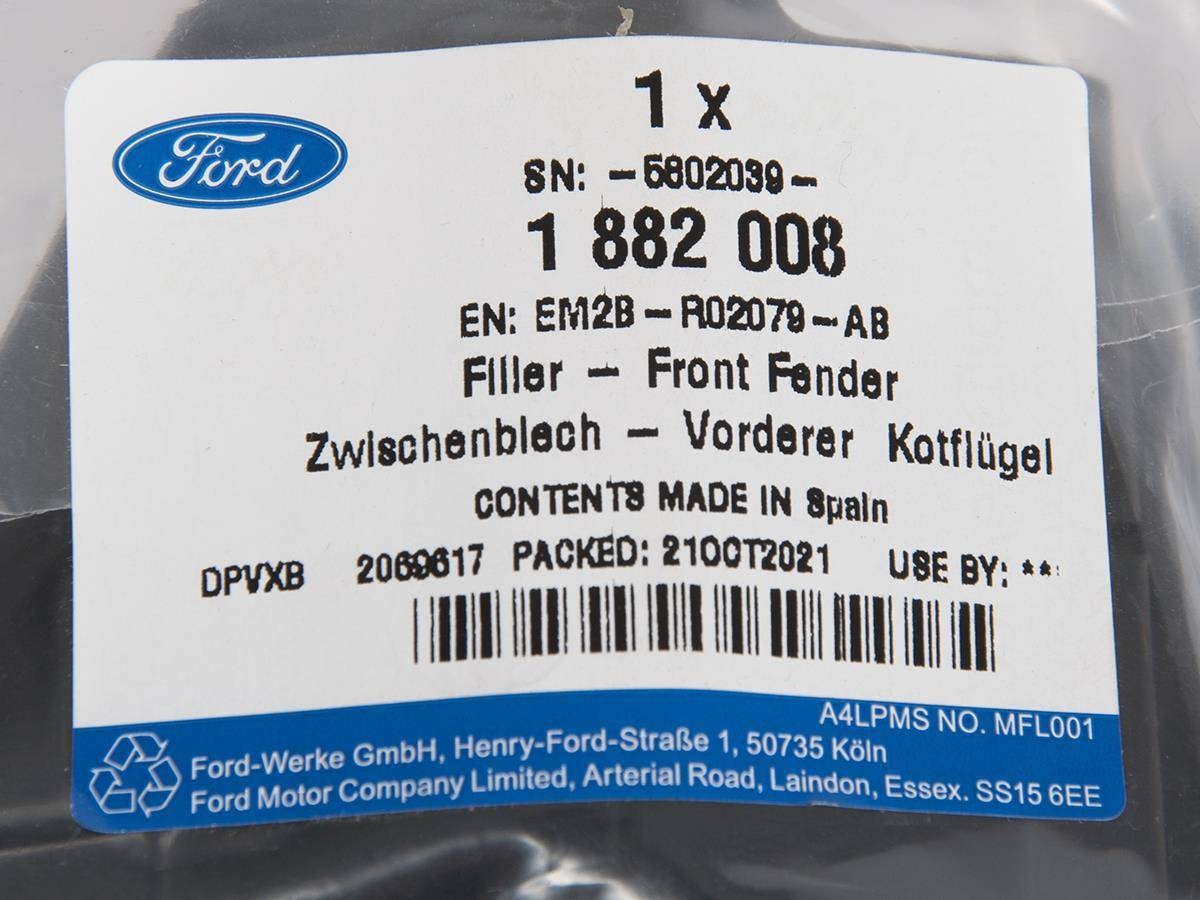 WYGŁUSZENIE BŁOTNIKA LEWE PRZÓD S-MAX/GALAXY 15- _ 1882008 _ EM2B-R02079-AB