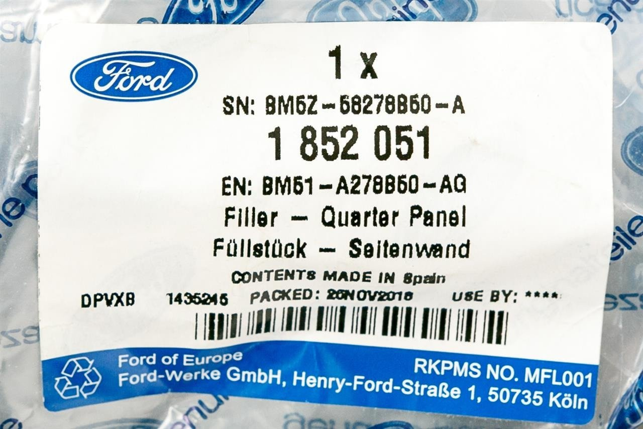 NADKOLE TYLNE PRAWE FORD FOKUS 11-14 / 14- _ 1852051 _ BM51-A278B50-AG _ GTU_07