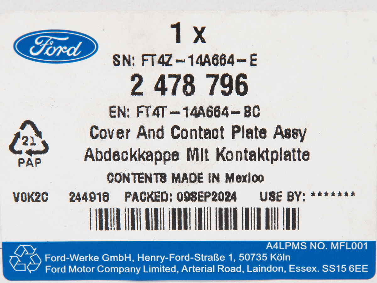 TAŚMA KIEROWNICY EDGE 15- MONDEO 19-22 FORD OE _ 2478796 _ FT4T-14A664-BC