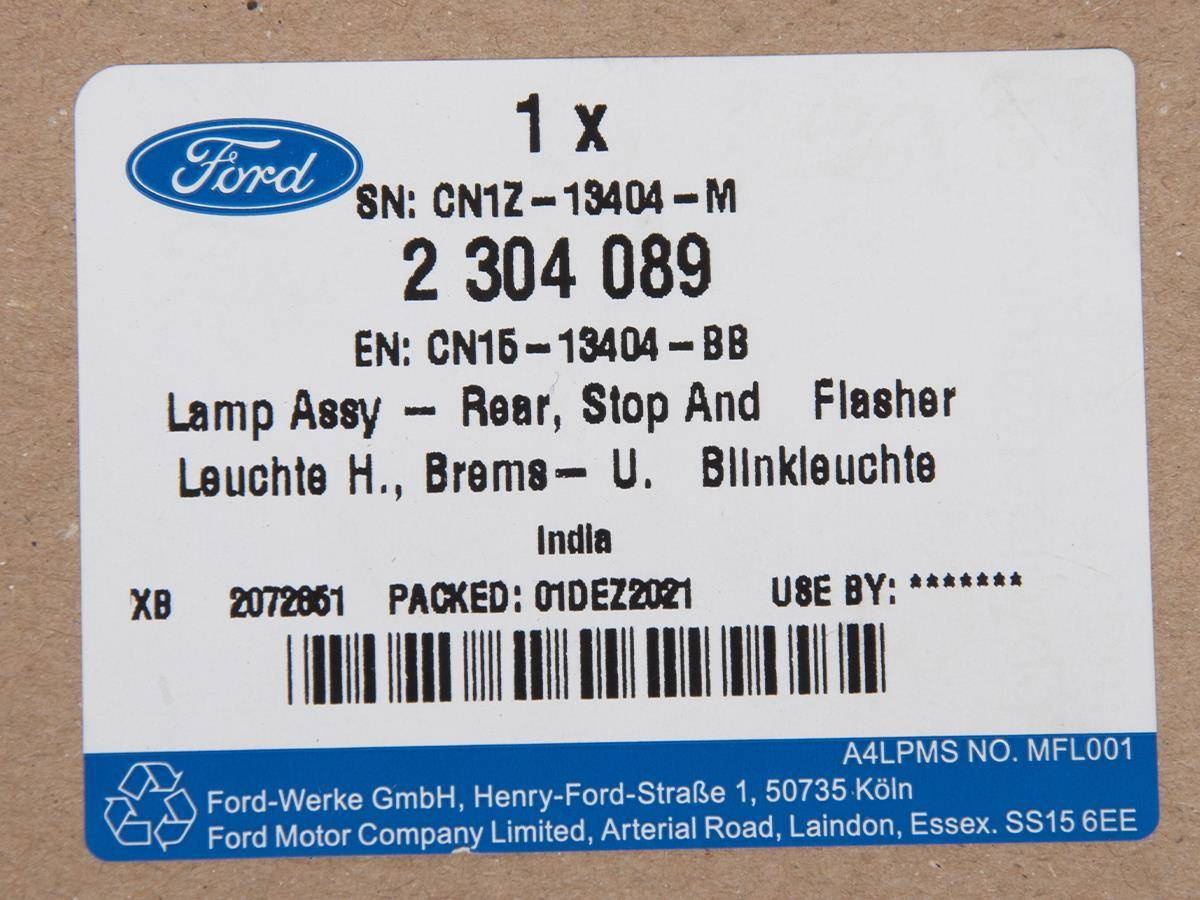 LAMPA PRAWA ZEWNETRZNA TYŁ ECOSPORT 2017- _ 2304089 _ CN15-13404-BB