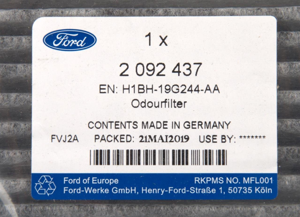 FILTR KABINOWY Z WĘGLEM AKT. ECOSPORT FIESTA PUMA _ 2092437 _ H1BH-19G244-AA