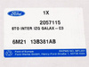 KIERUNKOWSKAZ LUSTERKA LEWEGO C-MAX KUGA  _ 2057115 _ 6M21-13B381-AB