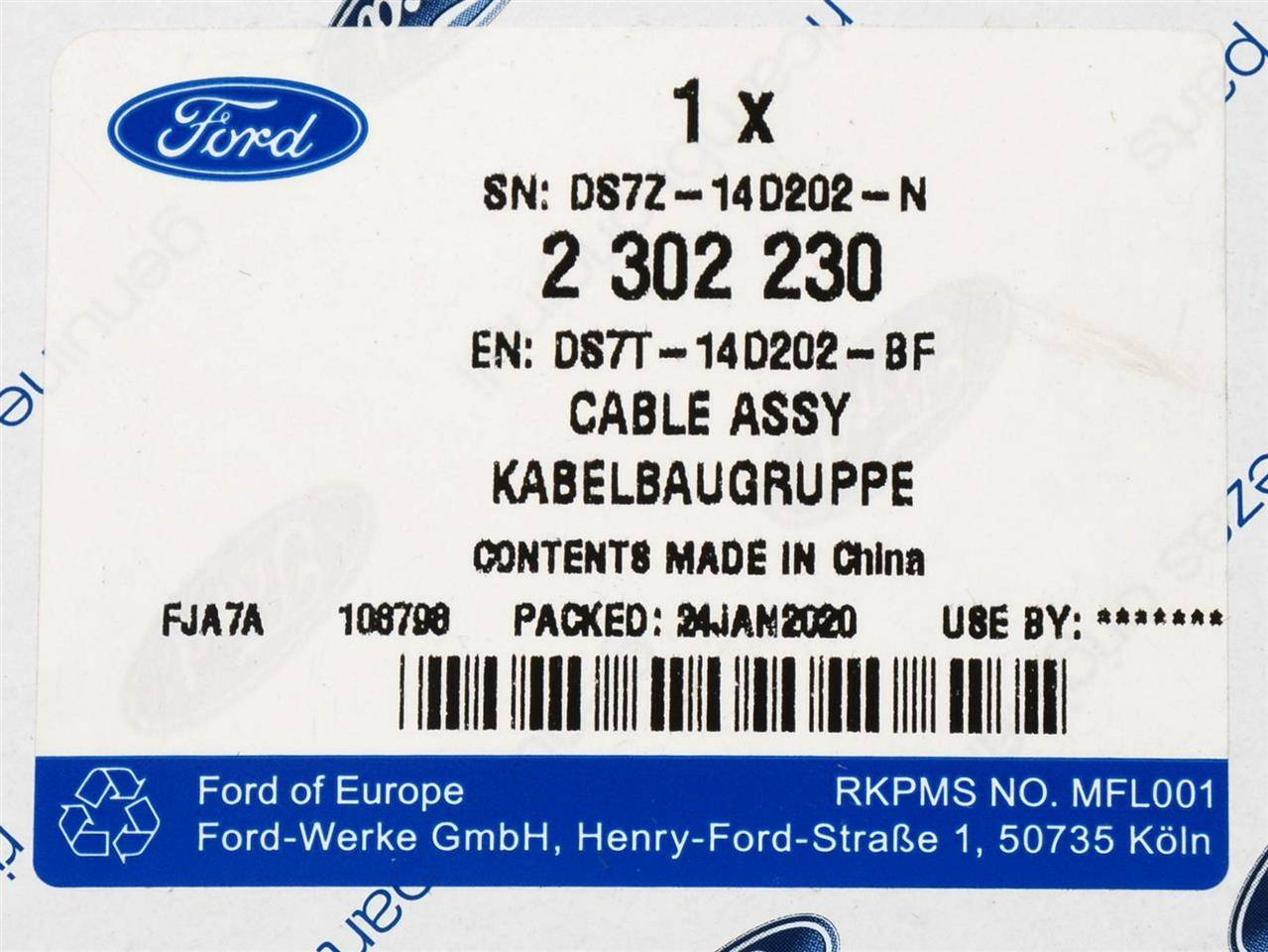 PRZEWÓD USB SYNC III MONDEO MK5 _ 2302230 _ DS7T-14D202-BF _ GTU_07