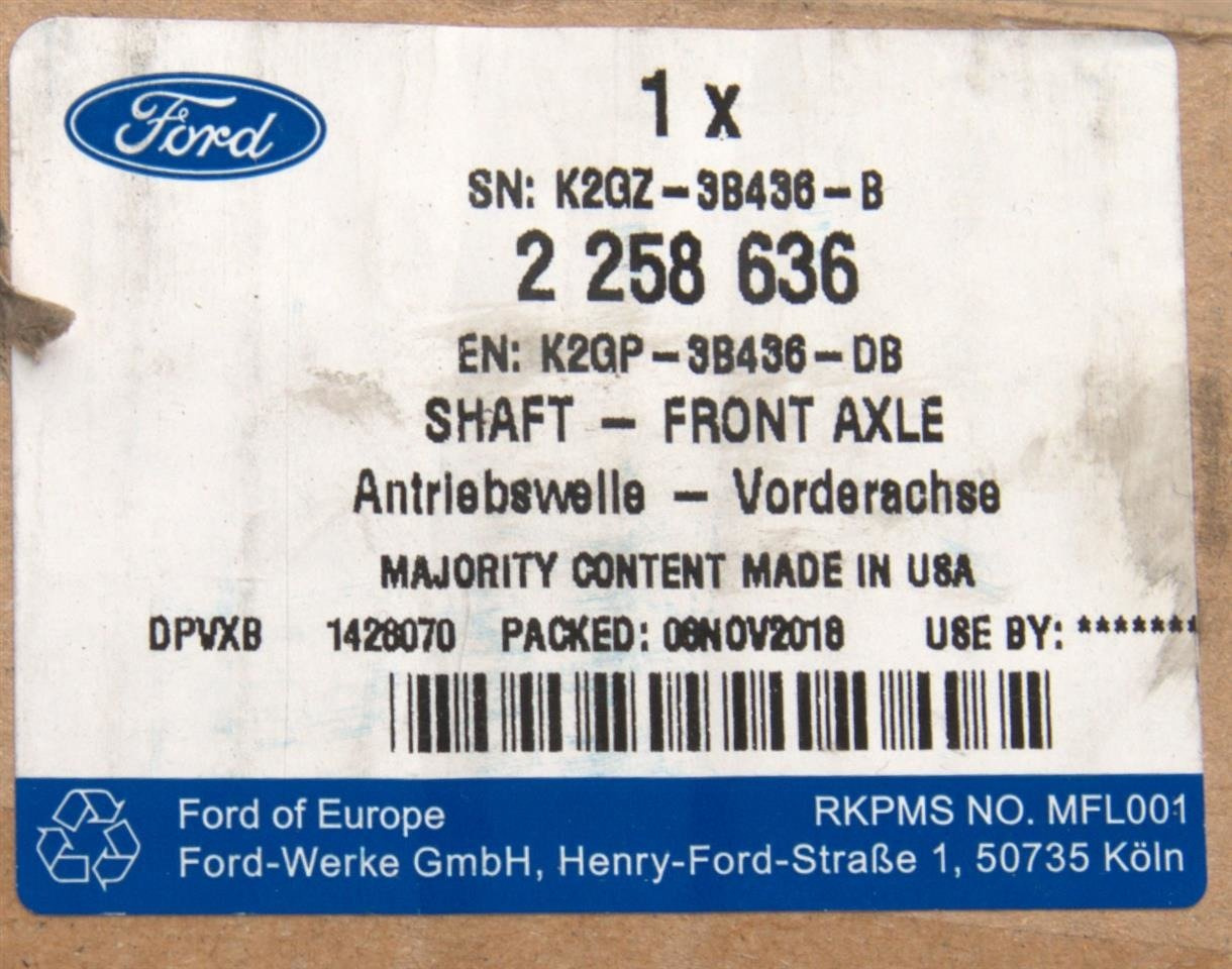 PÓŁOŚ PRAWA EDGE 2018- 2,0 EB _ 2642564 _ K2GP-3B436-DB _ K2GZ-3B436-B _ GTU_07