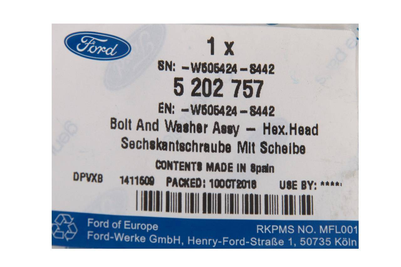 ŚRUBA M6X20 MM WIELE ZASTOSOWAŃ MODELI FORDA OE _ 5202757 _ W505424-S442 _ W505424-S442