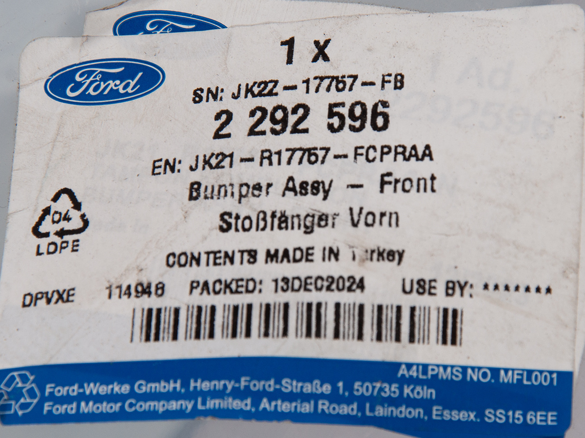 ZDERZAK PRZEDNI TRANSIT/TOURNEO CUSTOM 18-19 CZĘŚĆ DOLNA _ 2292596 _ JK21-R17757-FCPRAA _ GTU_07