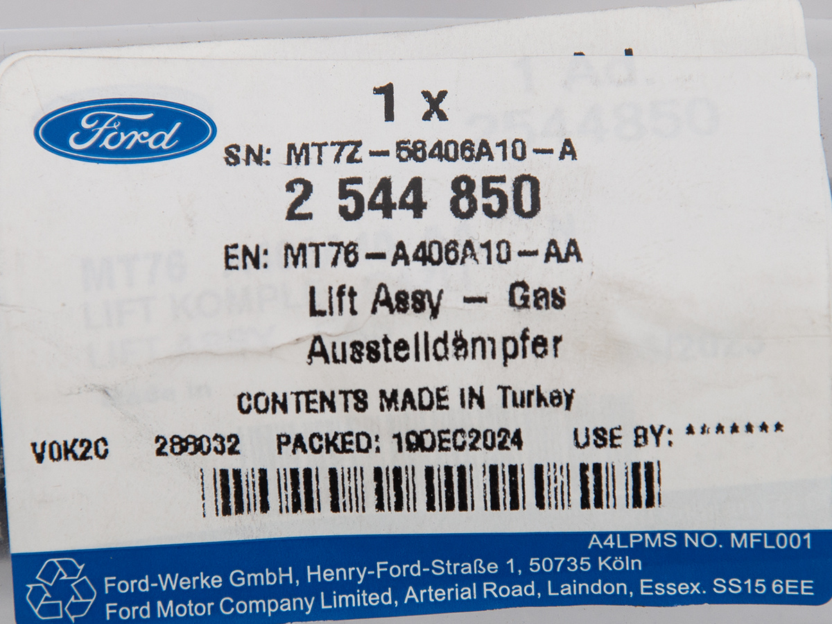 SPRĘŻYNA GAZOWA KLAPY TYŁ COURIER 14-22 FORD OE