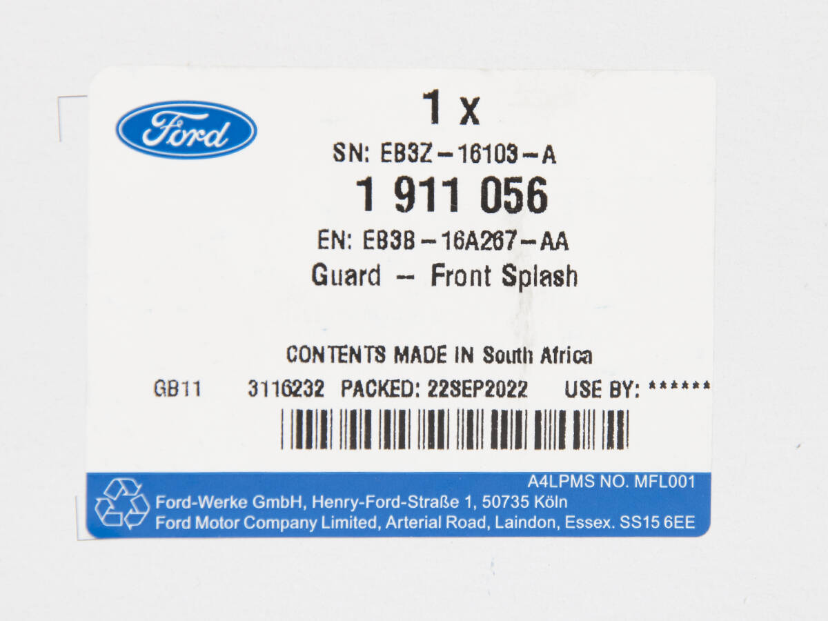 OSŁONA LEWA NADKOLA PRZÓD RANGER 15-19 _ 1911056 _ EB3B-16A267-AA _ GTU_07