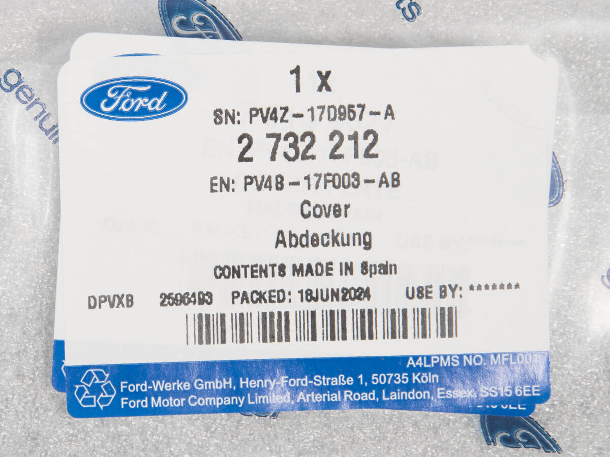 LISTWA GÓRNA ZDERZAKA PRZÓD KUGA 24- FORD OE _ 2732212 _ PV4B-17F003-AB