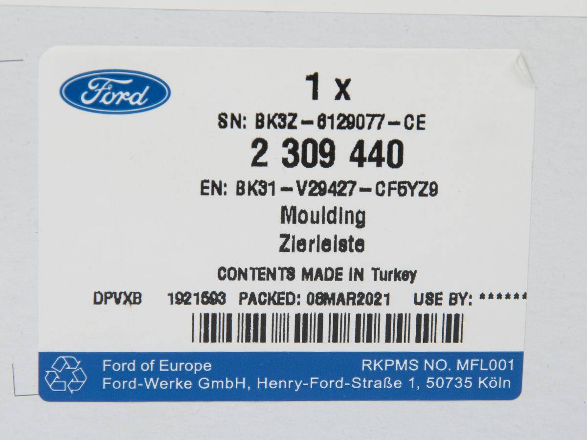 LISTWA NADWOZIA FORD TRANSIT 19- / CARBON BLACK _ 2309440 _ BK31-V29427-CF5YZ9 _ GTU_07