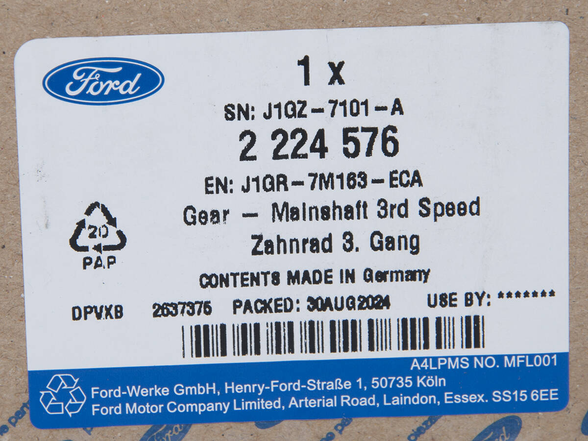 KOŁO ZĘBATE 3 BIEGU FORD TARNSIT 18- VMT6